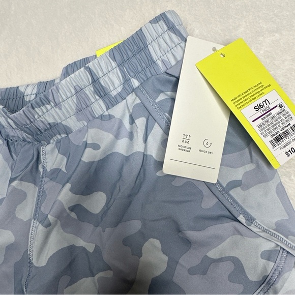 All In Motion Girl's Size Small 6/7 T.Blue Multicolor Running Athletic Shorts - Picture 8 of 8